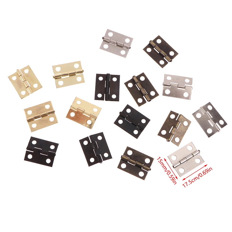 50pcs/box Hinges + 200 Screws  - Furniture Hardware Black ulasan dan harga