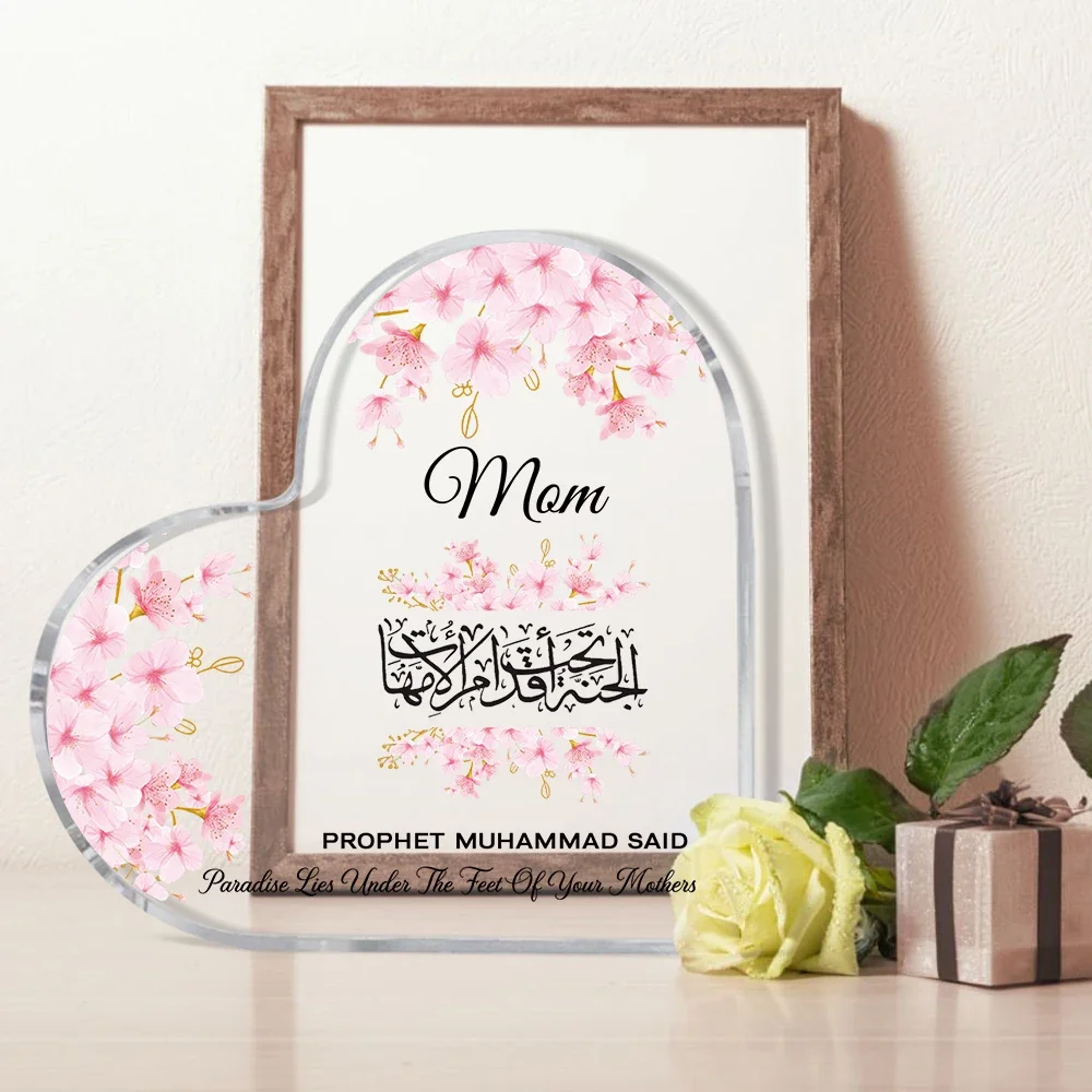 Heart Acrylic Desk Plaque Mom  - Furniture Paradise & Hardware Ghaziabad Reviews ulasan dan harga