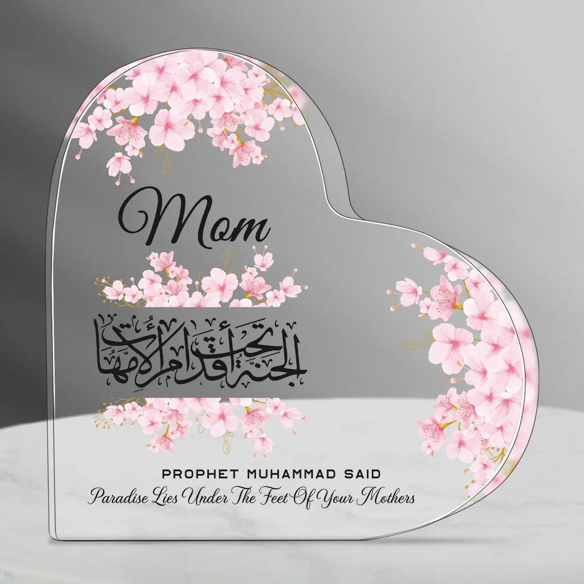 Heart Acrylic Desk Plaque Mom  - Furniture Paradise & Hardware Ghaziabad Reviews ulasan dan harga