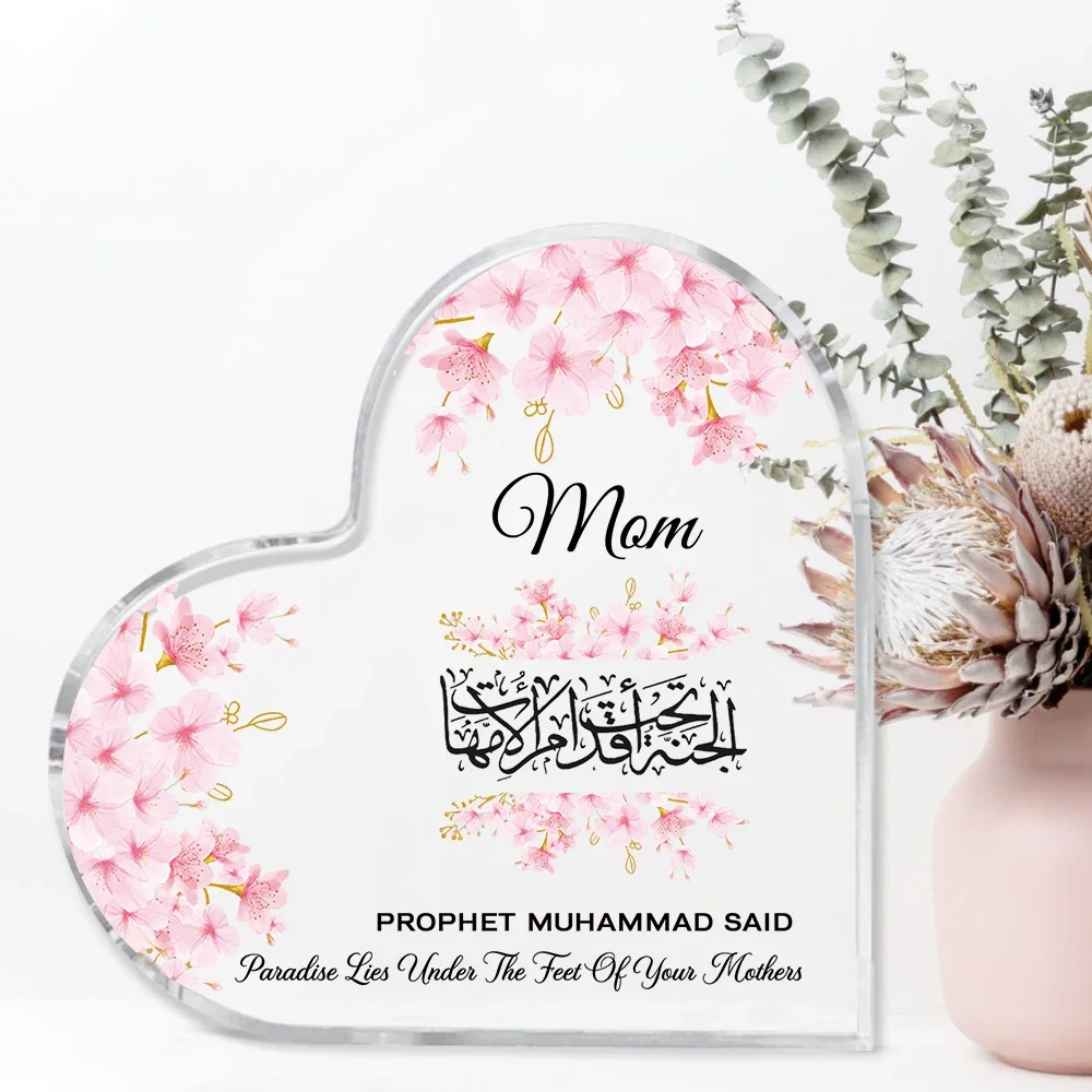 Heart Acrylic Desk Plaque Mom  - Furniture Paradise & Hardware Ghaziabad Reviews ulasan dan harga